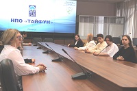 Продолжается серия экскурсий в НПО «Тайфун» для школьников